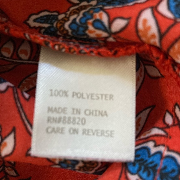 Red Cynthia Rowley Top - Picture 3 of 5